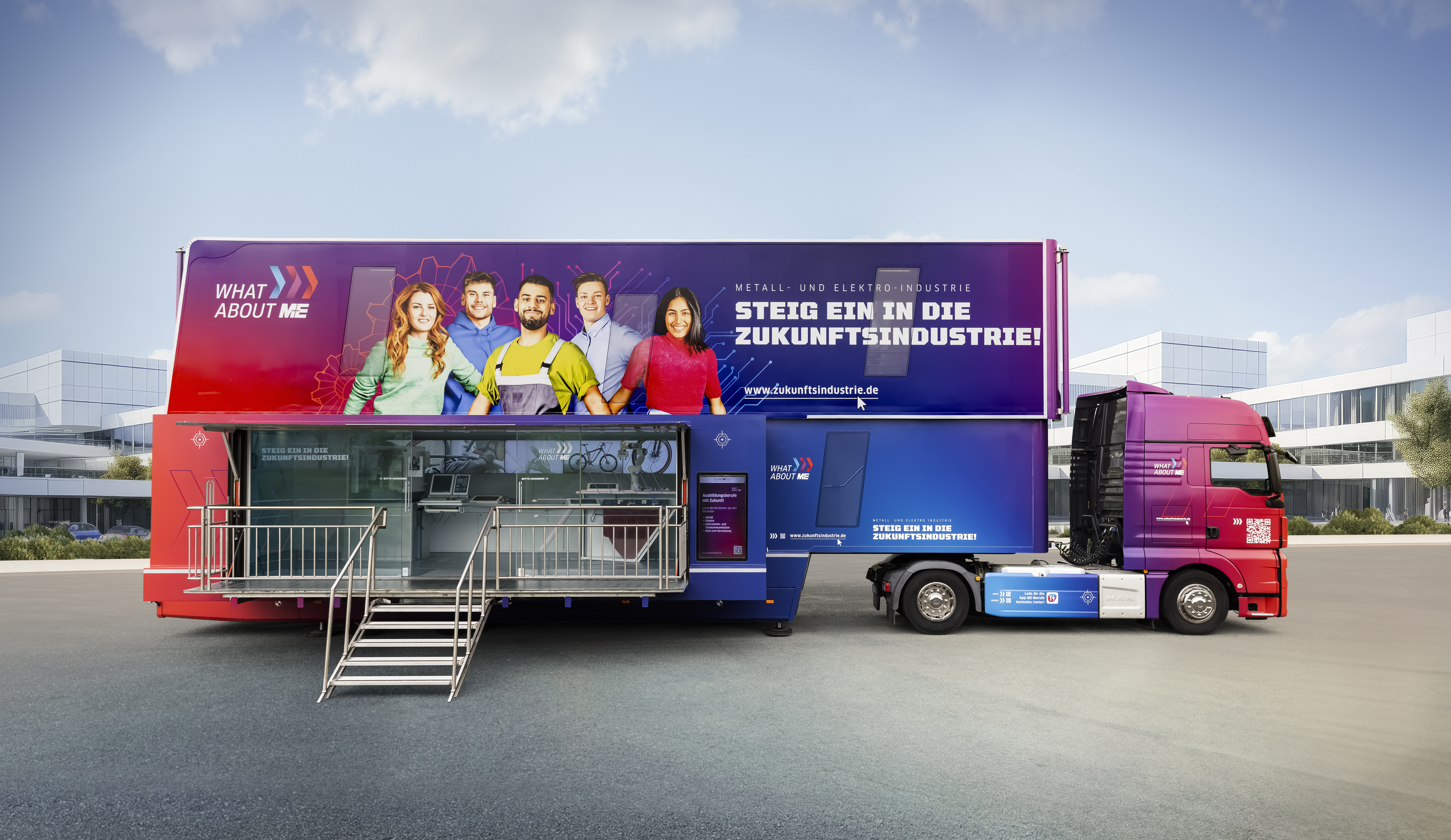 Die Gesamtmetall-InfoTrucks / Foto © IW Medien Foto © IW Medien